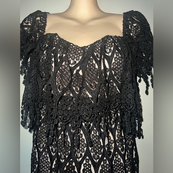 Stone Cold Fox Iowa Lace Off Shoulder Dress - Picture 3 of 6